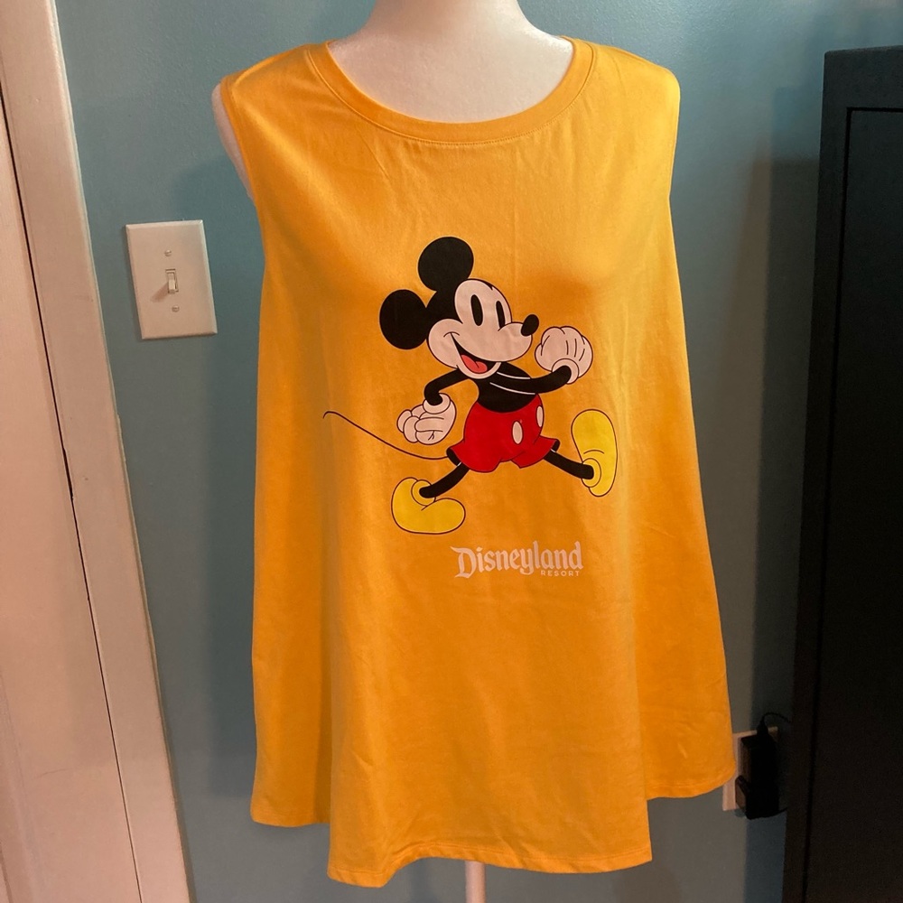Disney Parks Disneyland Yellow Tank Top Women Sizes XL, & 1X